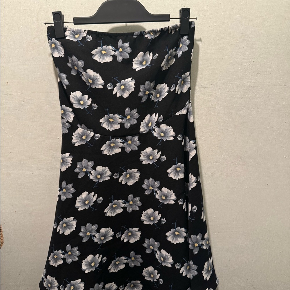 Floral Strapless Dress